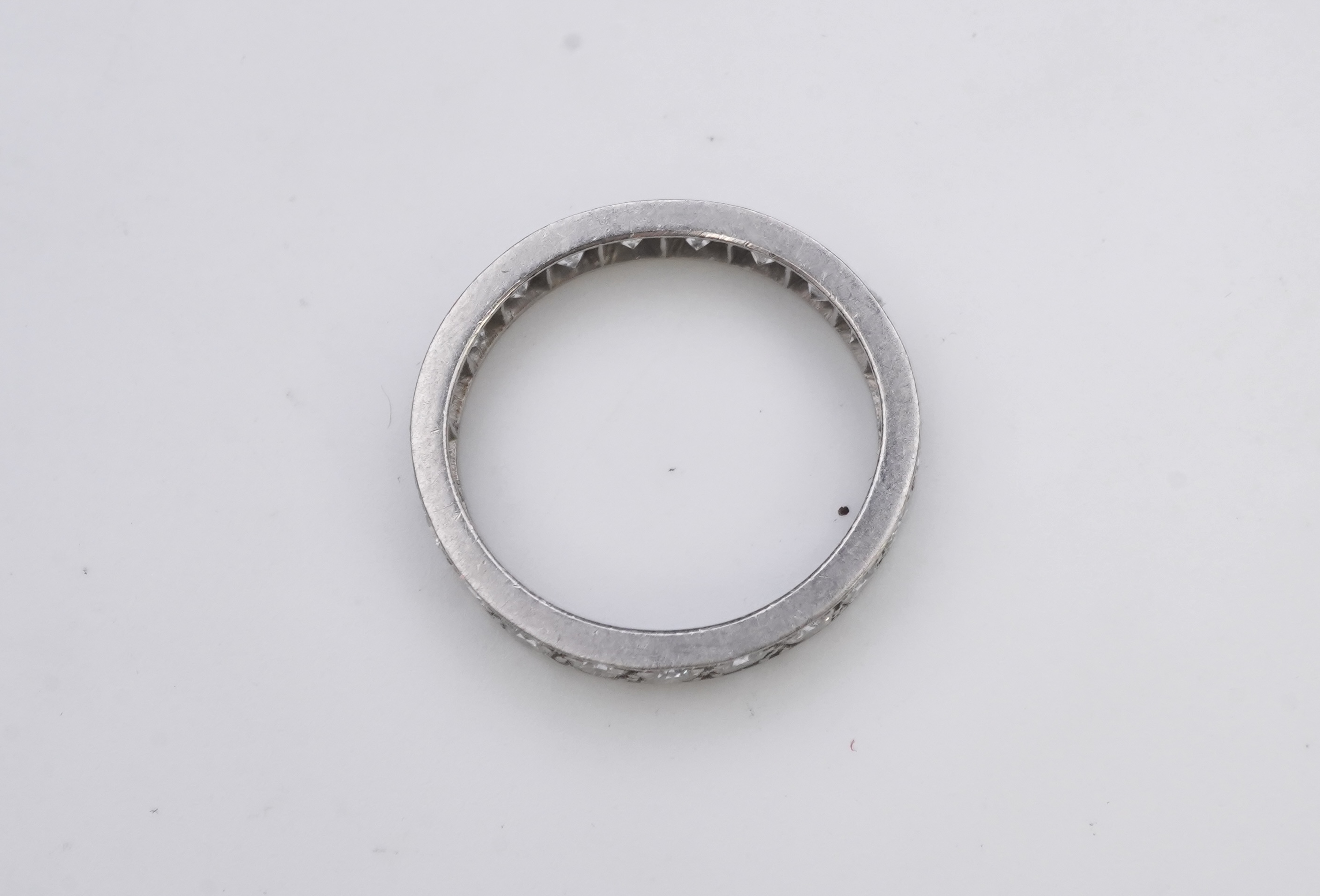 A diamond eternity ring